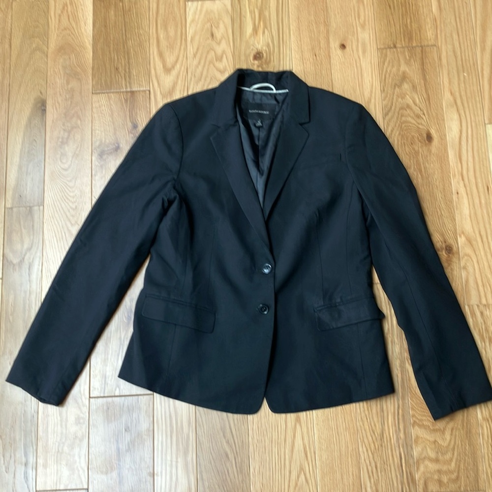Banana Republic Black Blazer Tailored Suit Jacket